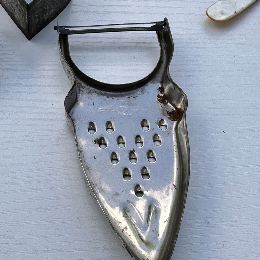 Vintage S&S Devault Peeler Grater Sheraton Hotel Opener Cookie Cutter Lot Silver